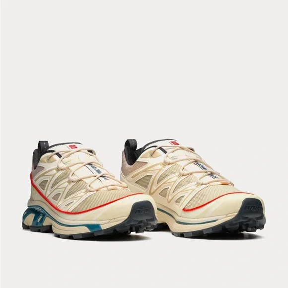 Salomon XT-6 Expanse Almond Milk Aegean Blue Vanilla Ice NEW WITH BOX - Picture 2 of 3